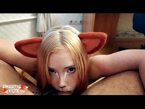 ❤️ Kitsune ngulu kontol lan cum ing dheweke tutuk Video seks ing kita  ❌